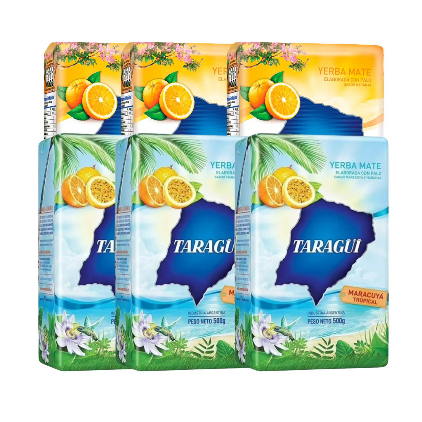 Pack Tropical Taragui Maracuyá/Naranja 6x5
