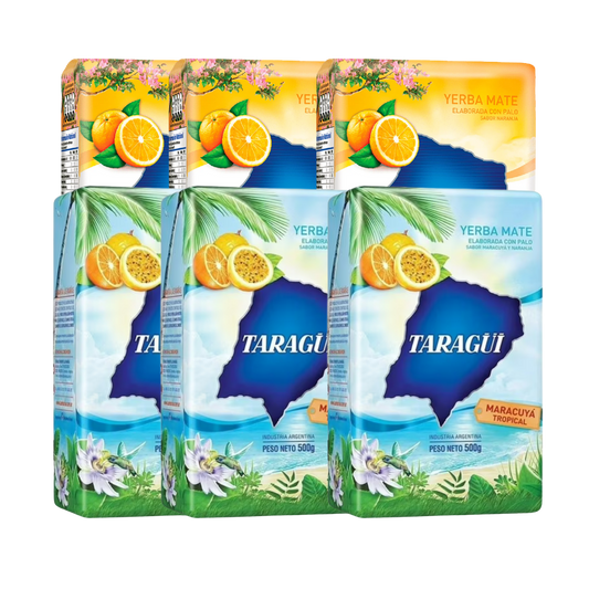 Pack Tropical Taragui Maracuyá/Naranja 6x5