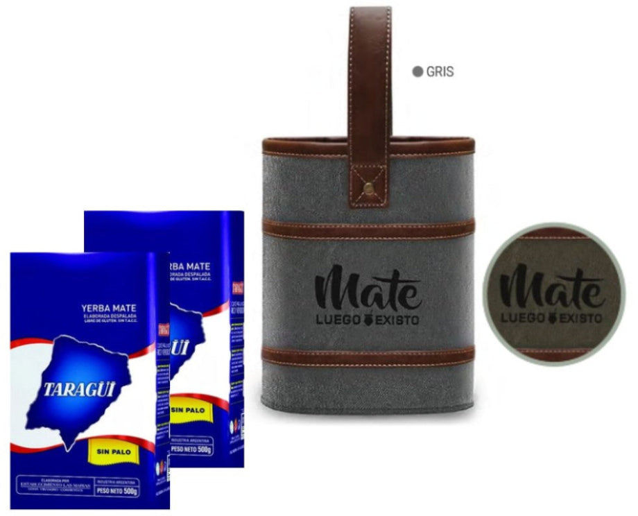 Kit Posa Mate y 2 Taragüi sin palo de 500 grs