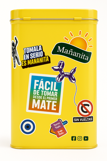 Lata Yerba Mate Mañanita con palo 500gr