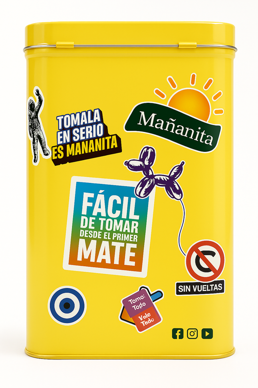 Lata Yerba Mate Mañanita con palo 500gr
