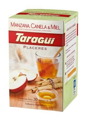Té Taragui Placer Manzana,Canela y Miel 20 saquitos x 6