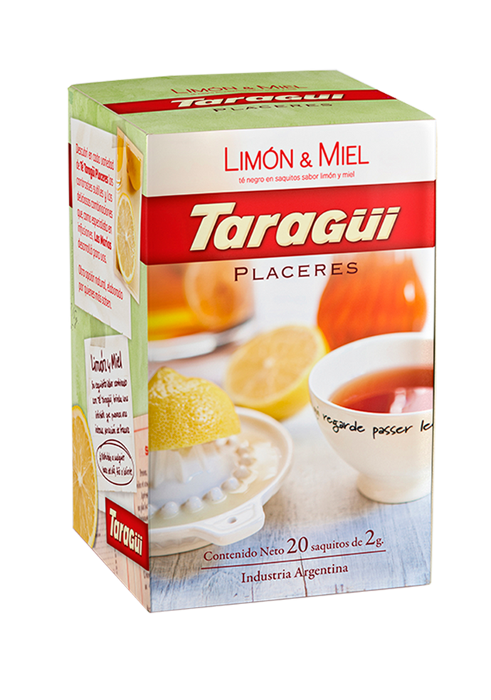 Té Taragui Placer Limón Miel 20 saquitos