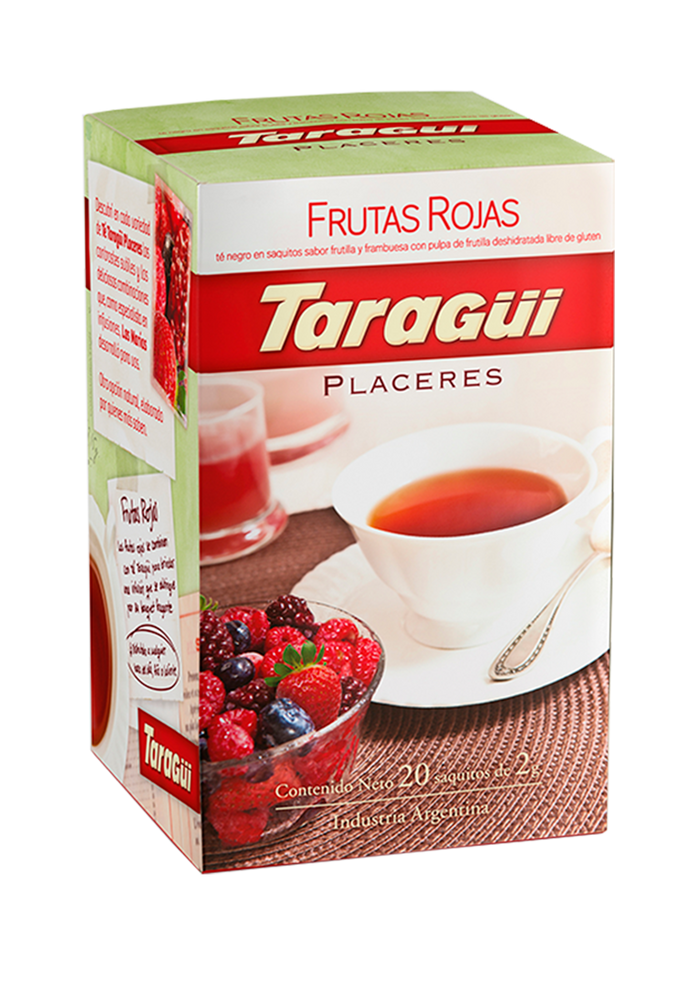 Té Taragui Placer Frutas Rojas 20 saquitos